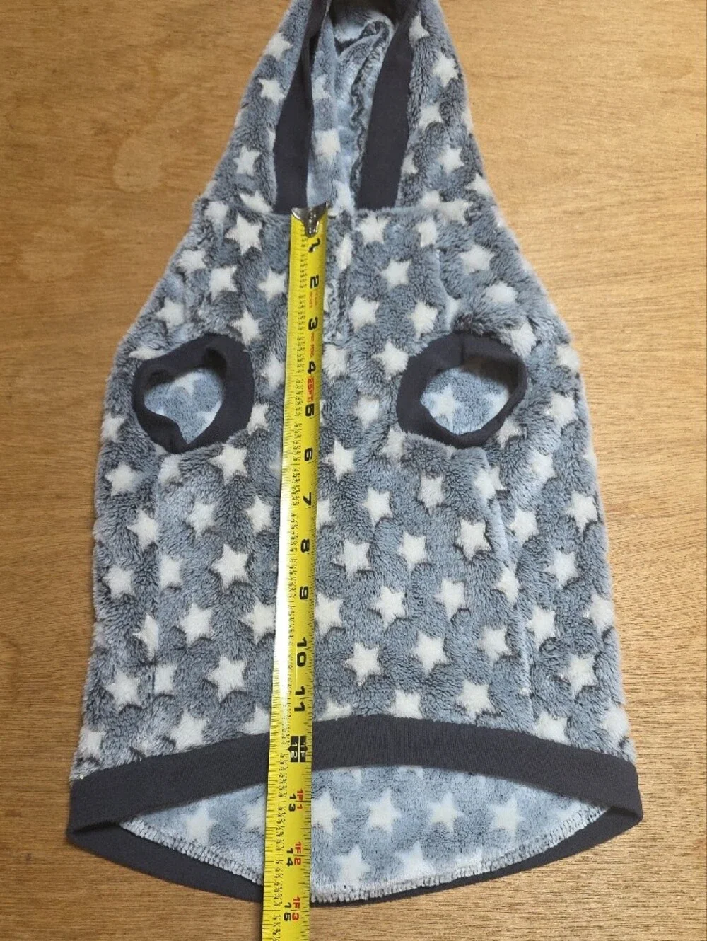 Top Paw Gray Star Fleece Dog Sweater-Medium